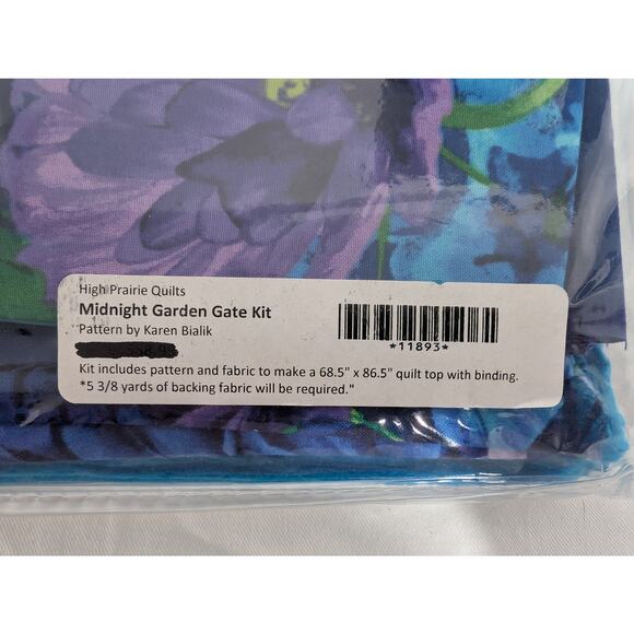 Midnight Garden Gate Quilt Kit by Karen Bialik for Timeless Treasures - Picture 4 of 4